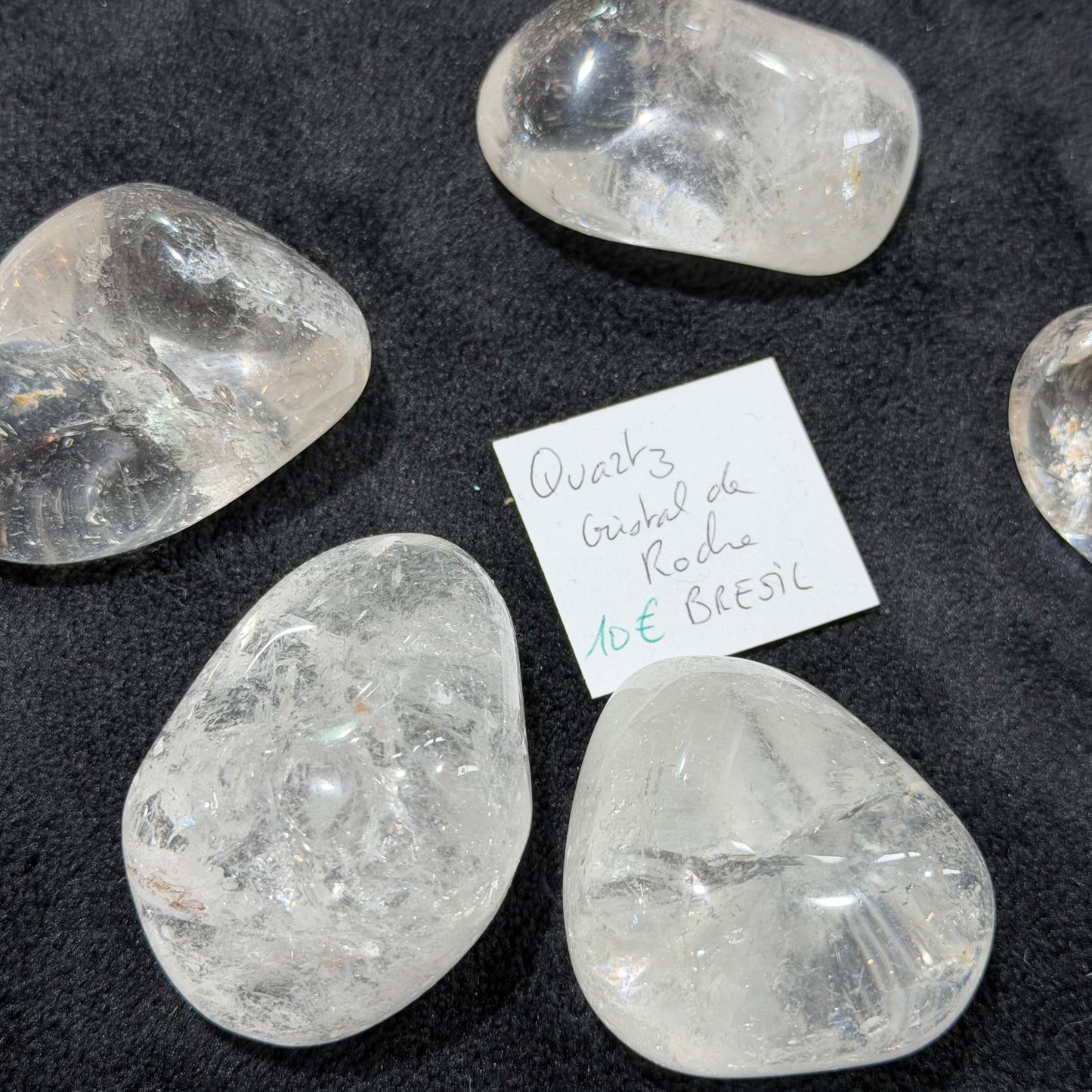 Pierre roulée géante Quartz cristal de roche