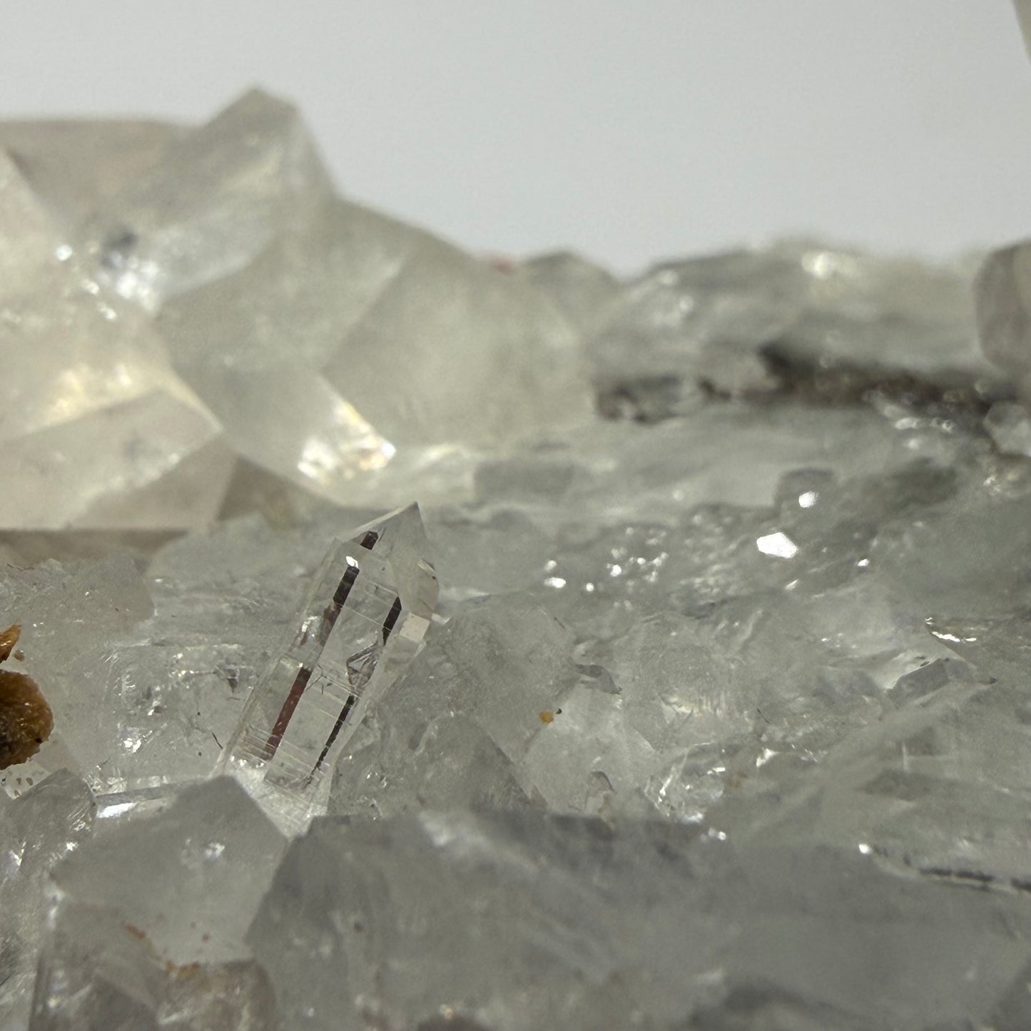 Calcite sur Quartz de Chine