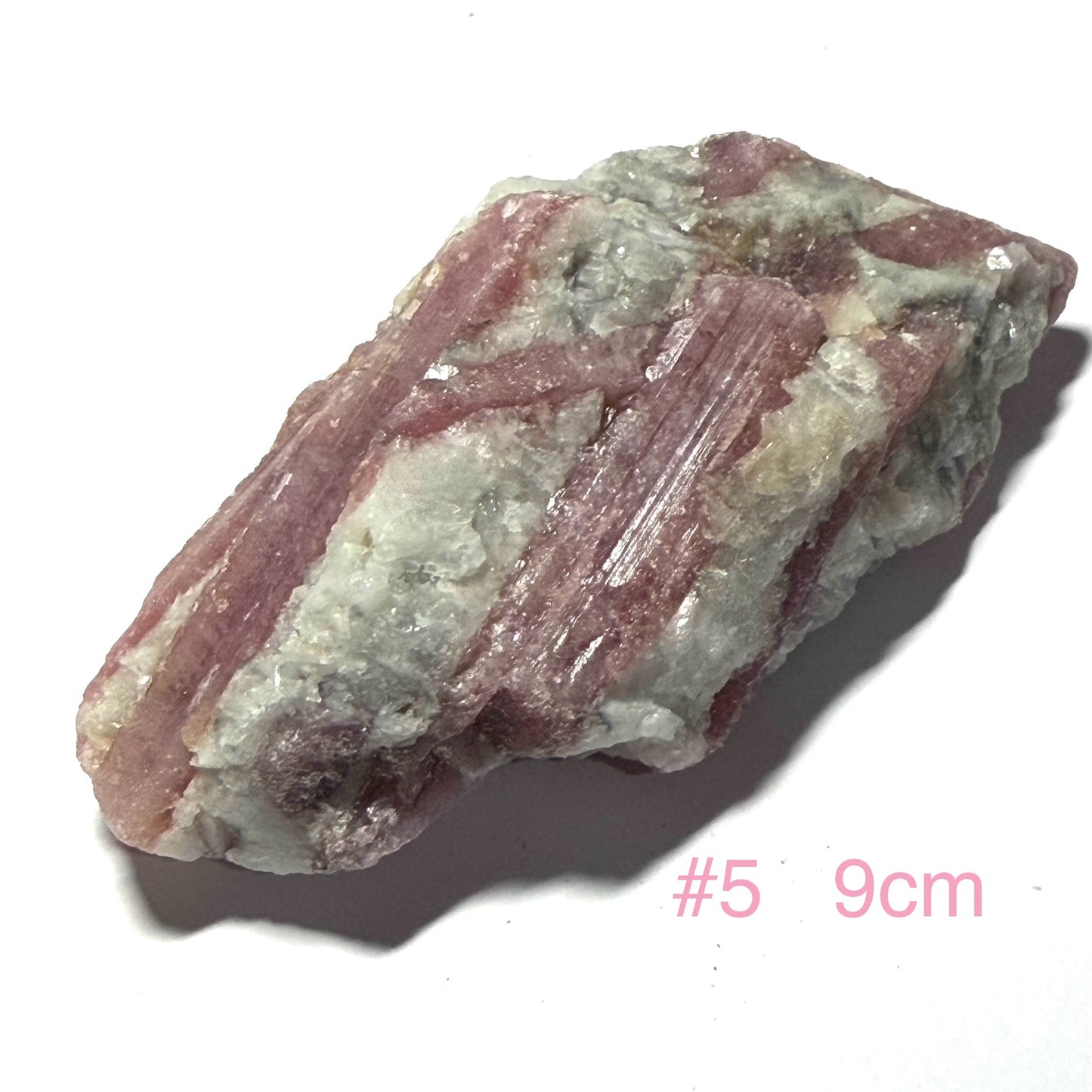 Rubellite sur Quartz du Brésil