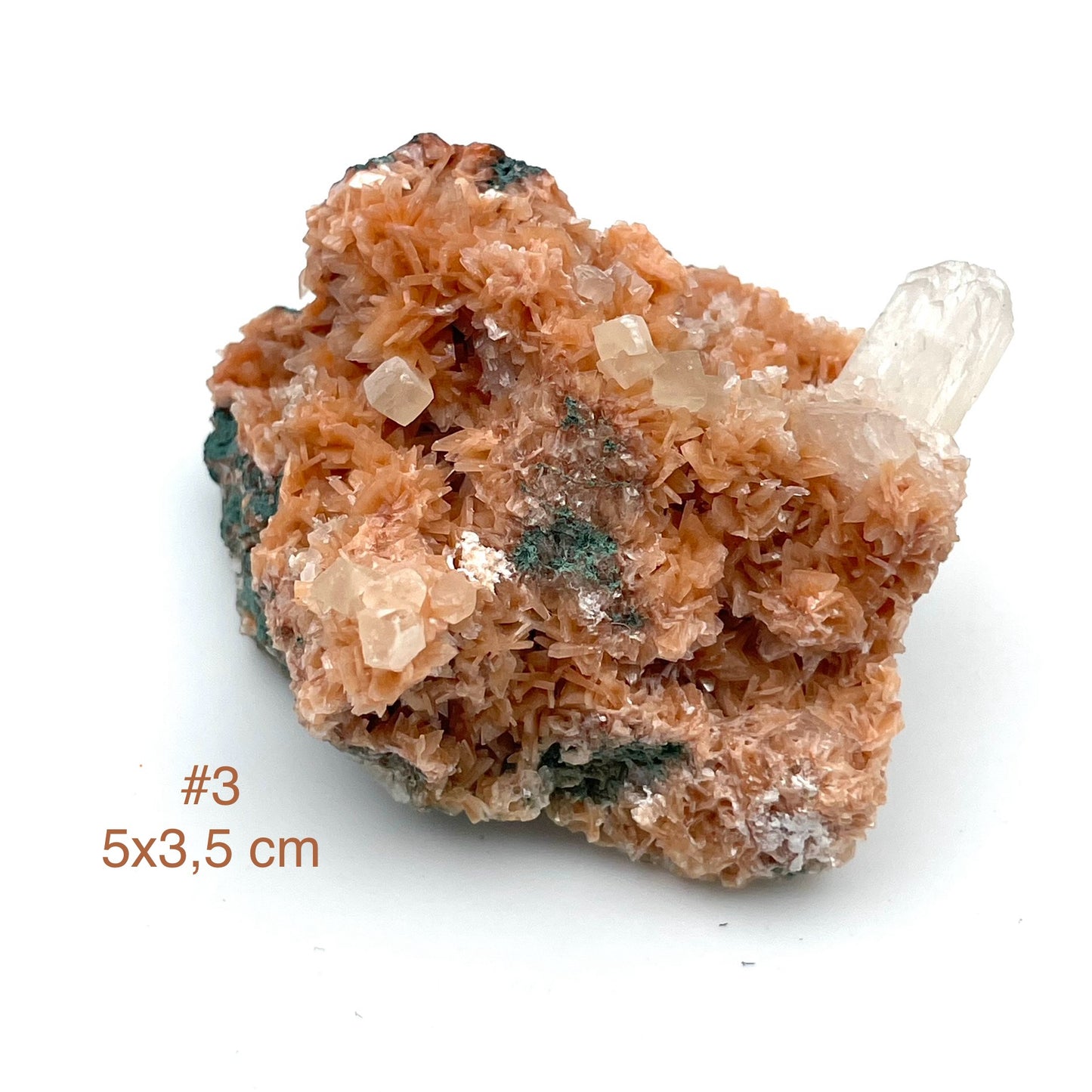 Heulandite, Stilbite et Calcite du Maharashtra, Inde