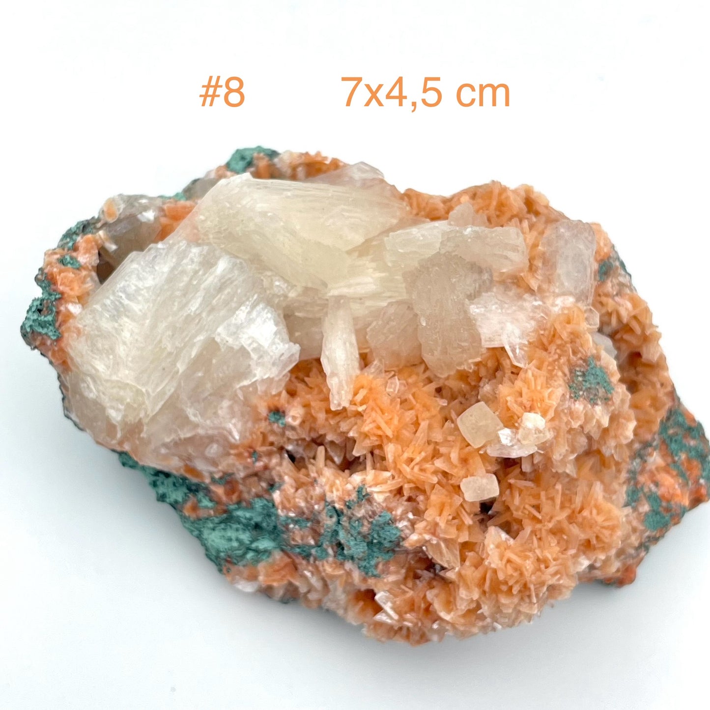 Heulandite, Stilbite et Calcite du Maharashtra, Inde