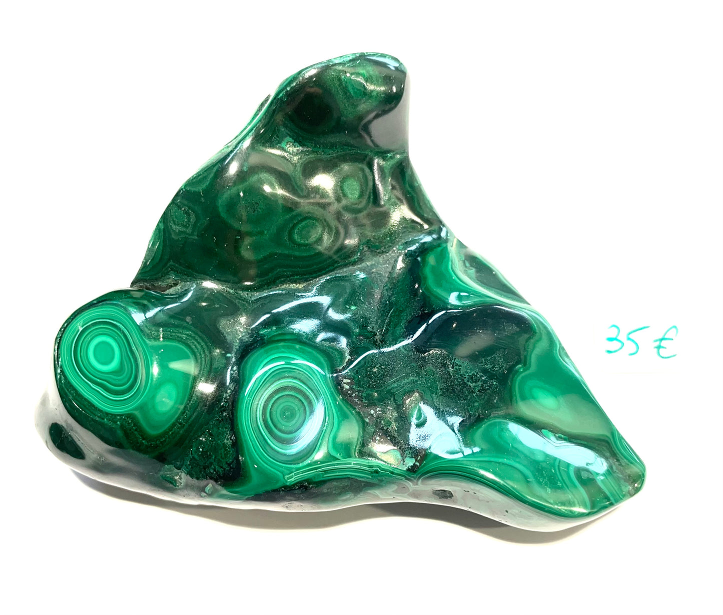 Malachite polie du Congo