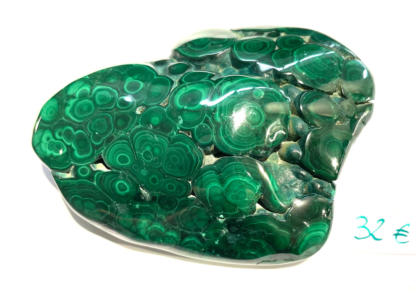 Malachite polie du Congo