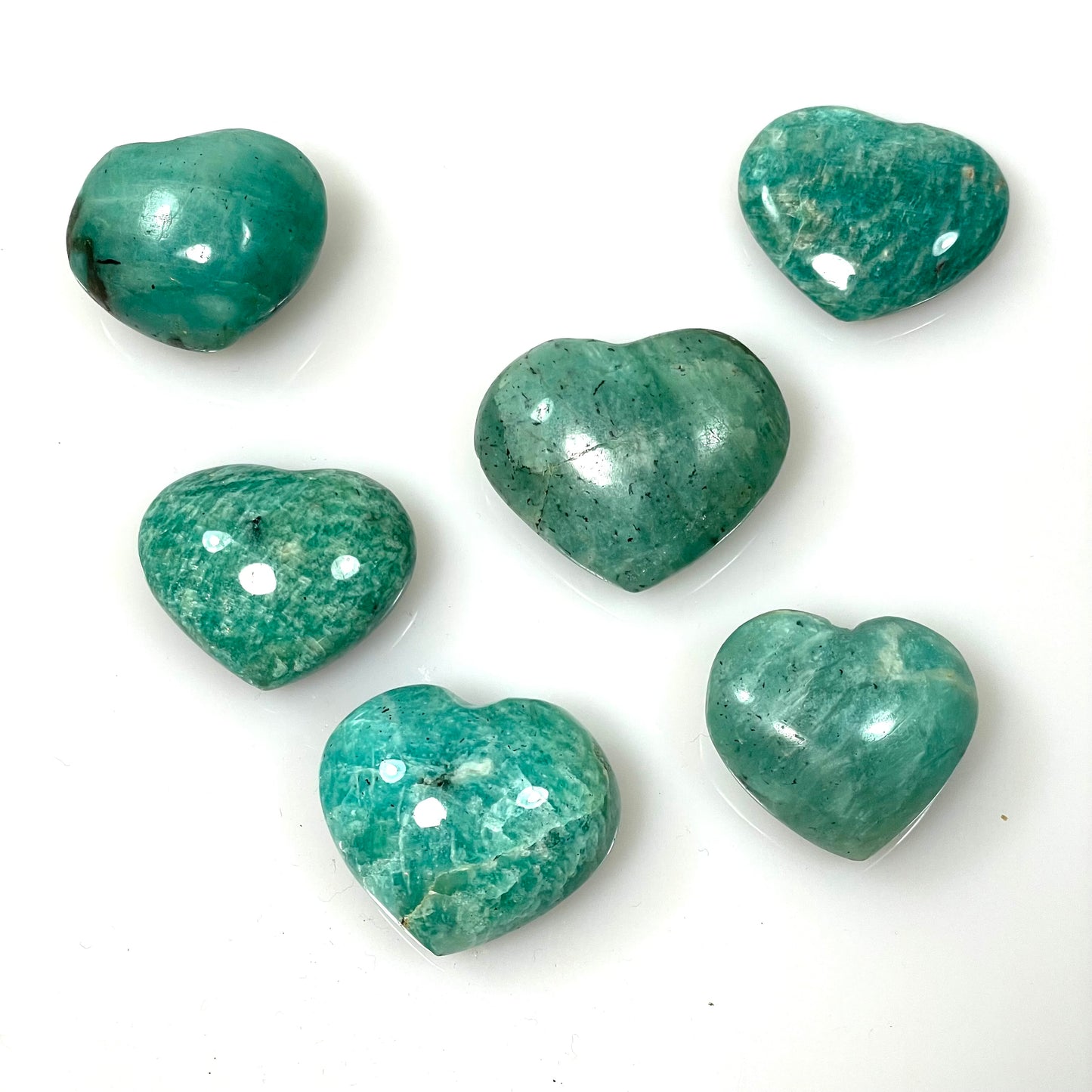 Coeur en Amazonite