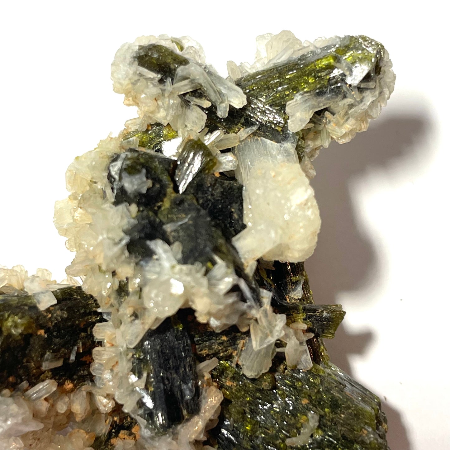 Stilbite sur Epidote, région de Kayes, Mali