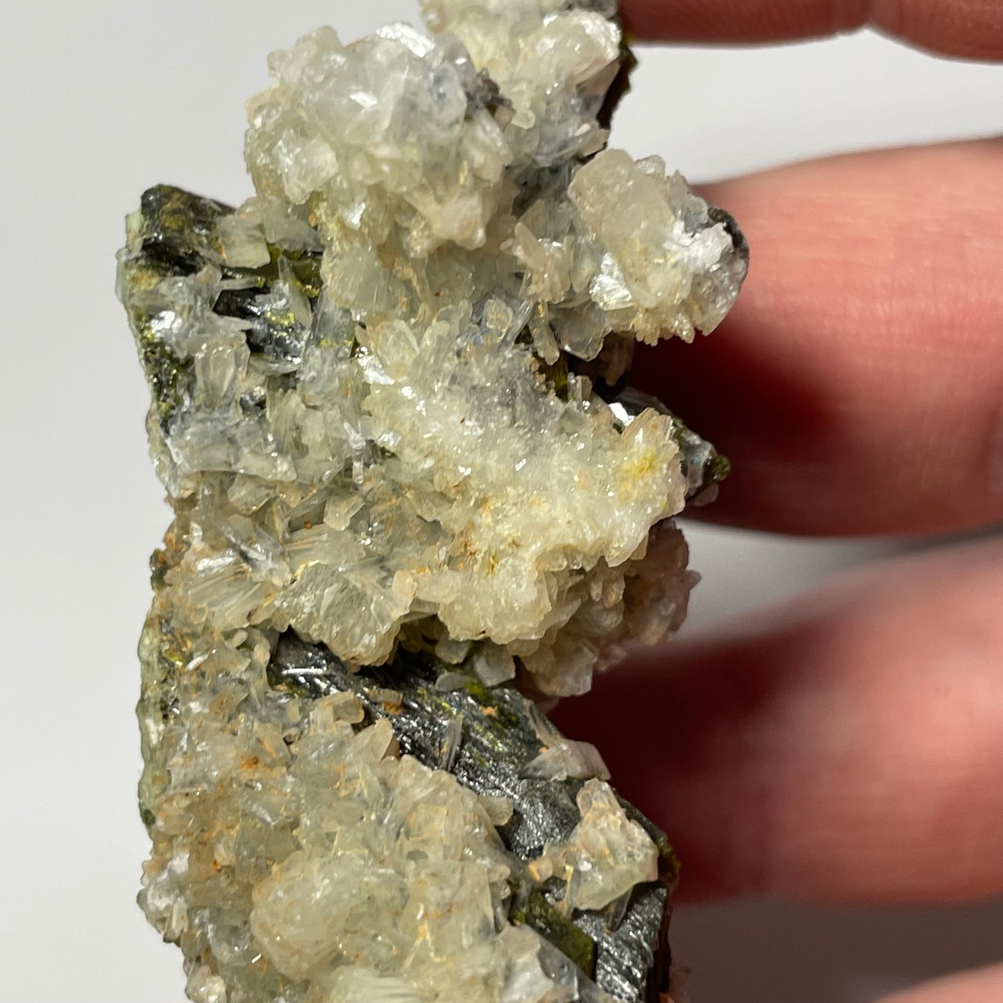 Stilbite sur Epidote, région de Kayes, Mali