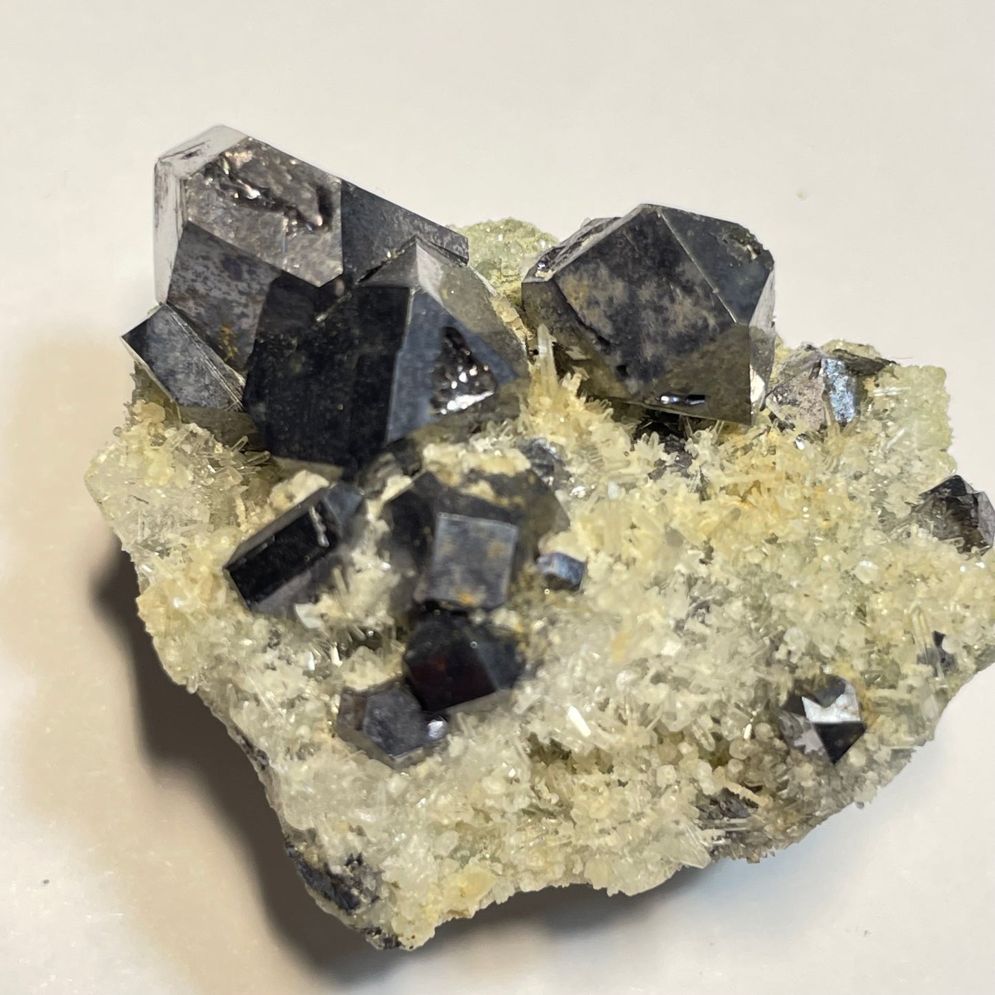 Galène sur Quartz, mine de Krushev Dol, district de Madan, Bulgarie