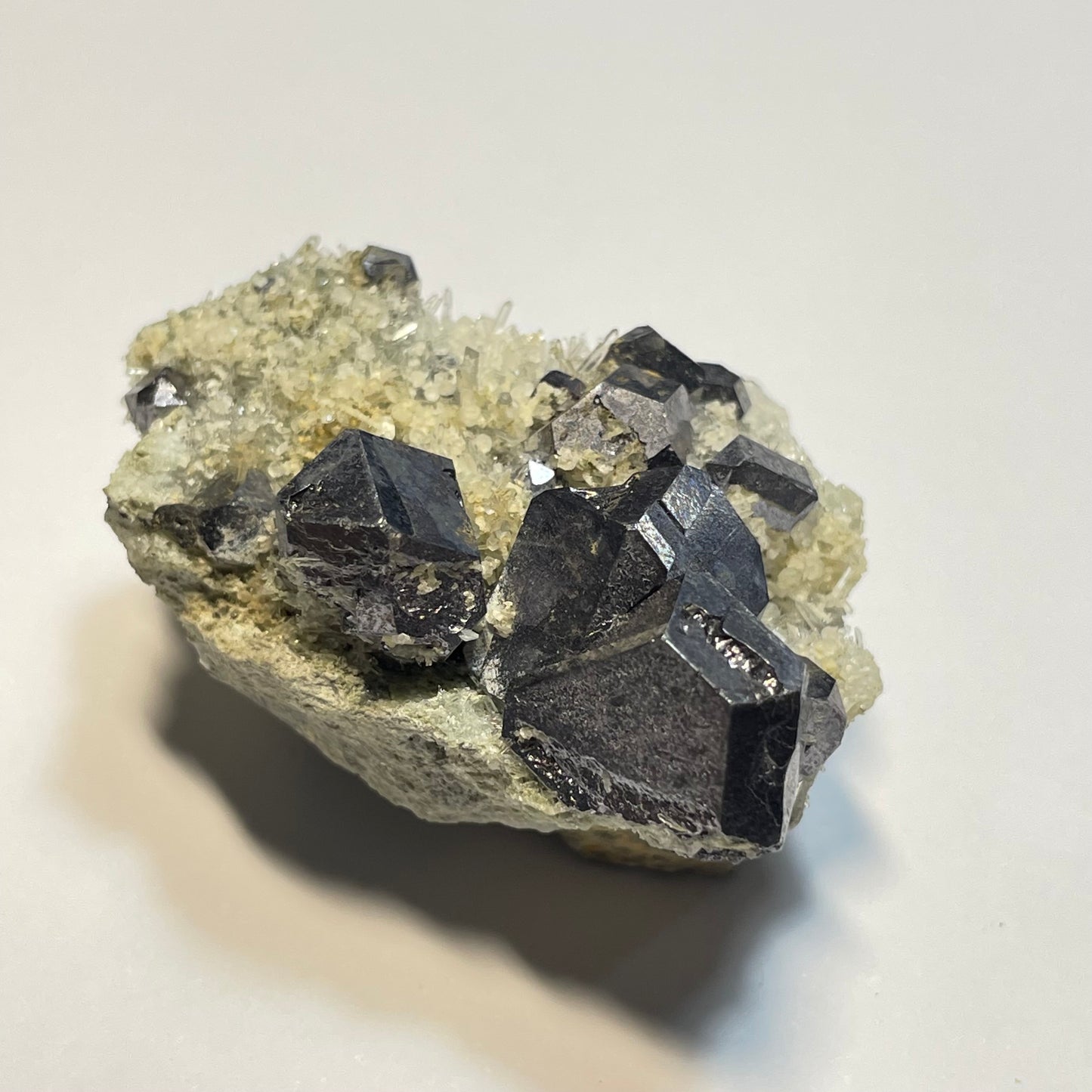 Galène sur Quartz, mine de Krushev Dol, district de Madan, Bulgarie