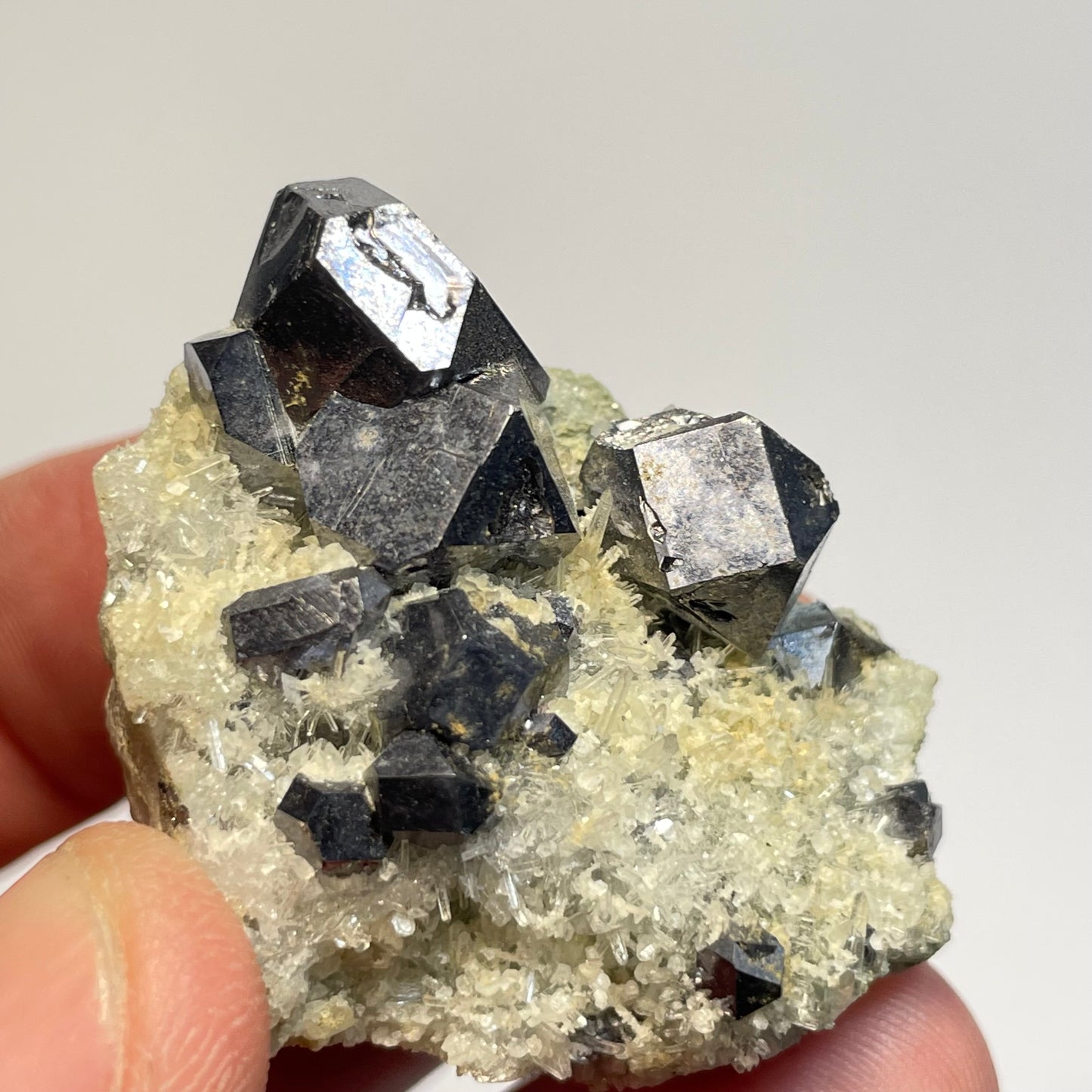 Galène sur Quartz, mine de Krushev Dol, district de Madan, Bulgarie