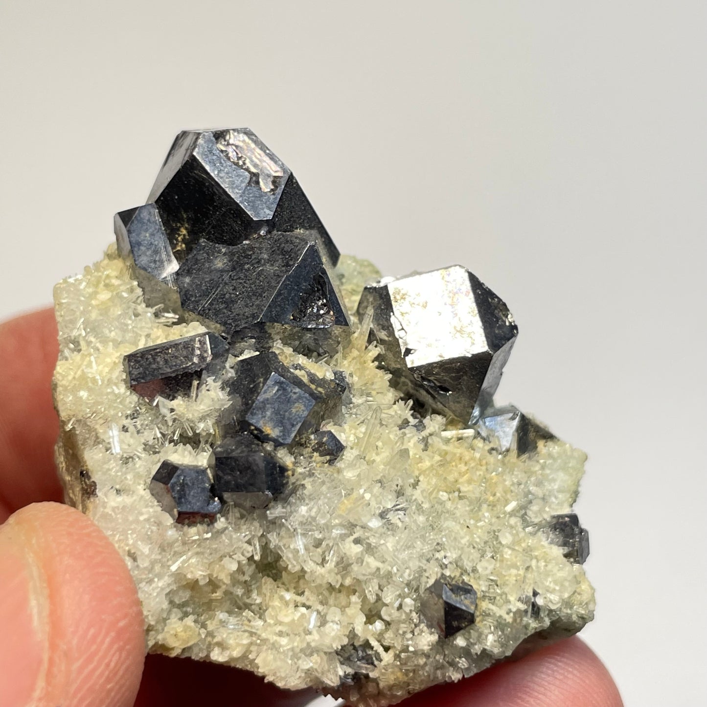 Galène sur Quartz, mine de Krushev Dol, district de Madan, Bulgarie