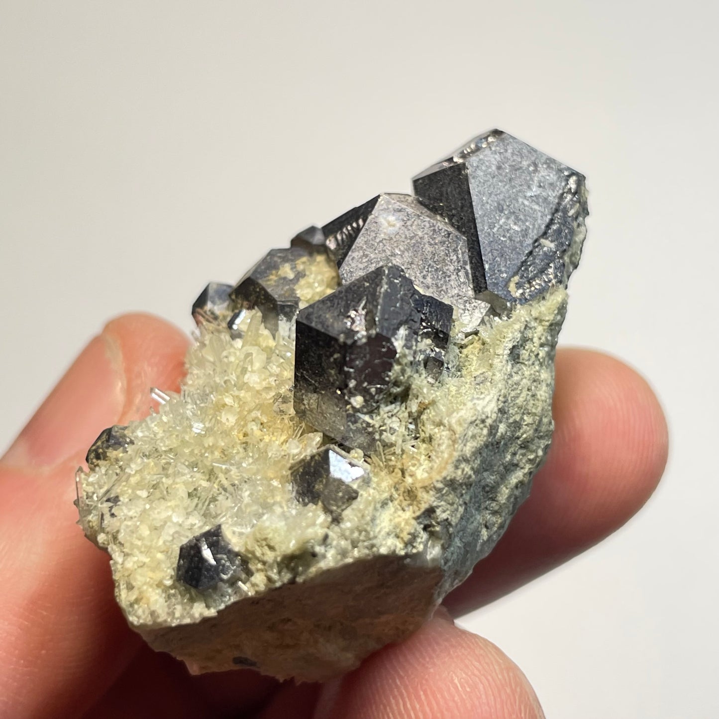 Galène sur Quartz, mine de Krushev Dol, district de Madan, Bulgarie