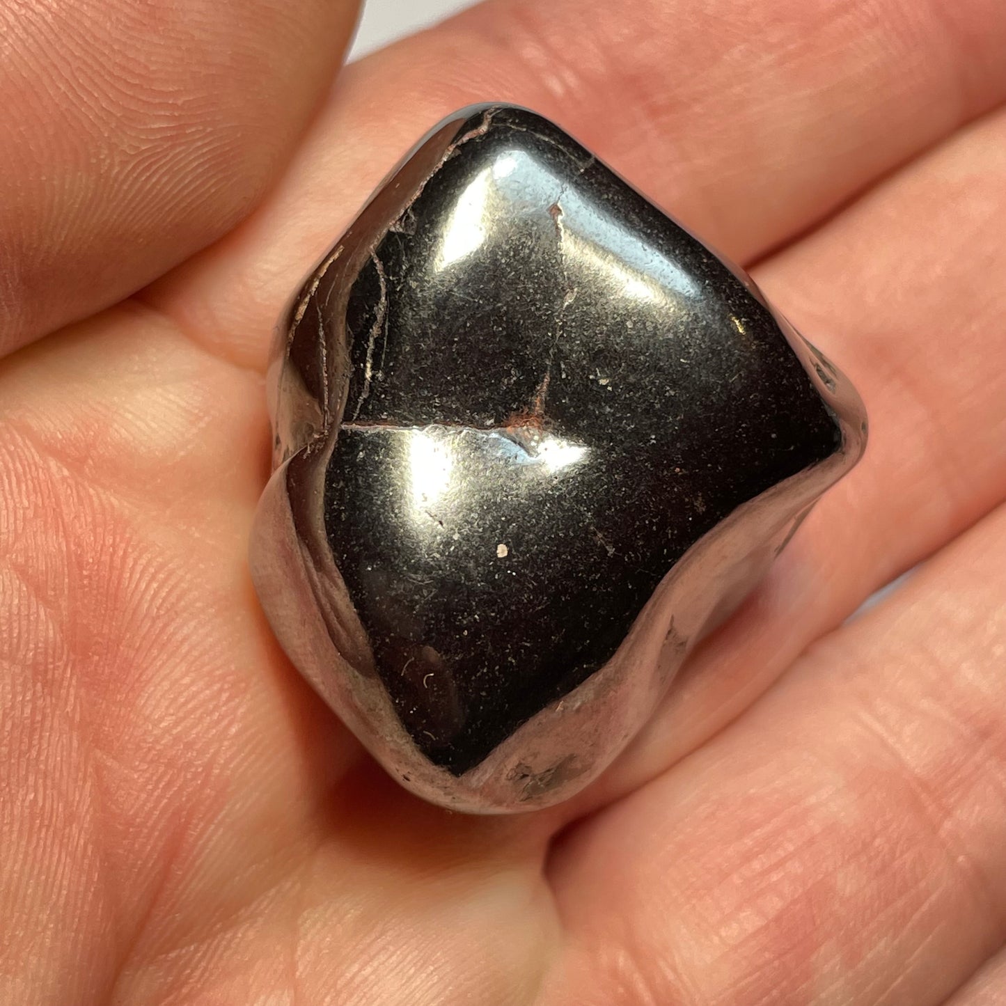 Hématite du Maroc, pierre roulée taille XL