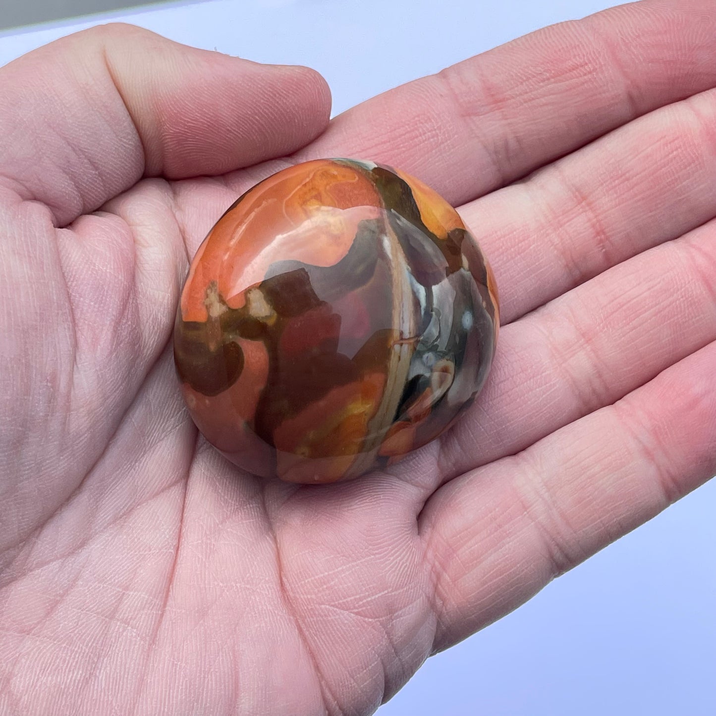 Jaspe Impérial de Madagascar, galet de grande taille