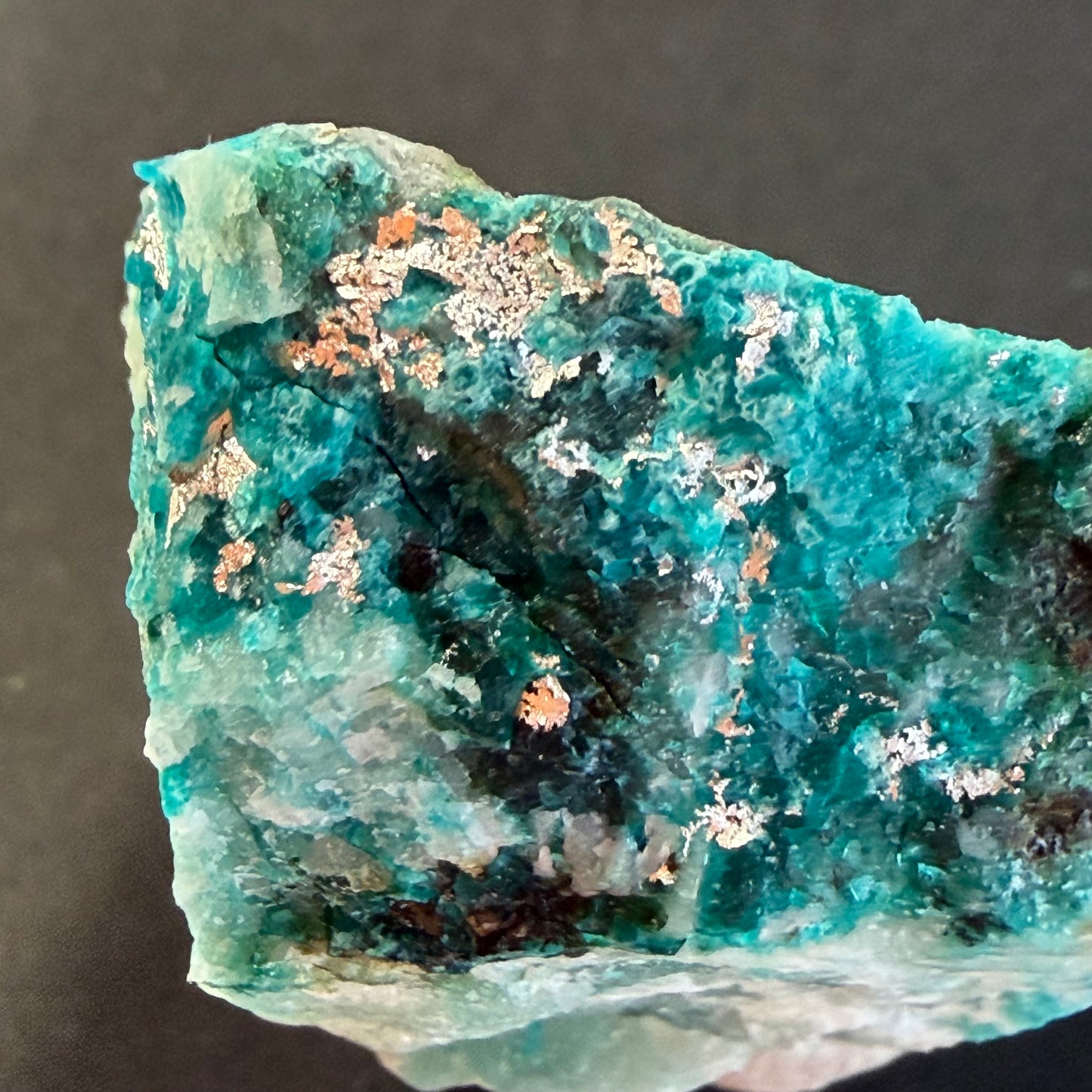 Argent sur Chrysocolle, mine Clara, Forêt Noire, Allemagne