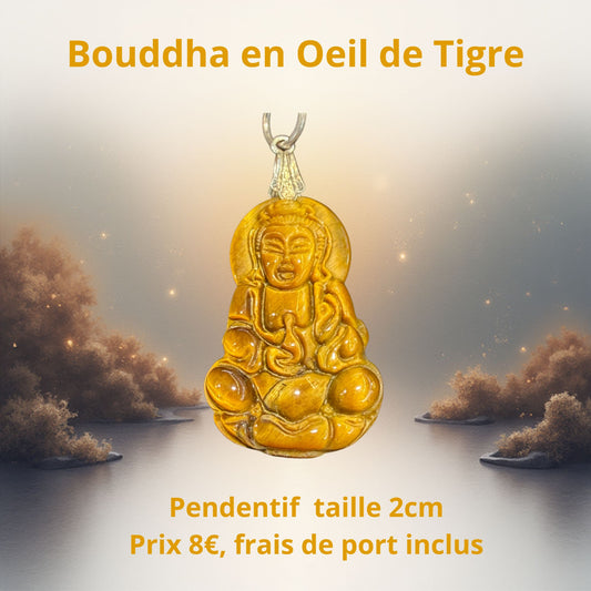 Bouddha en Œil de Tigre 2cm
