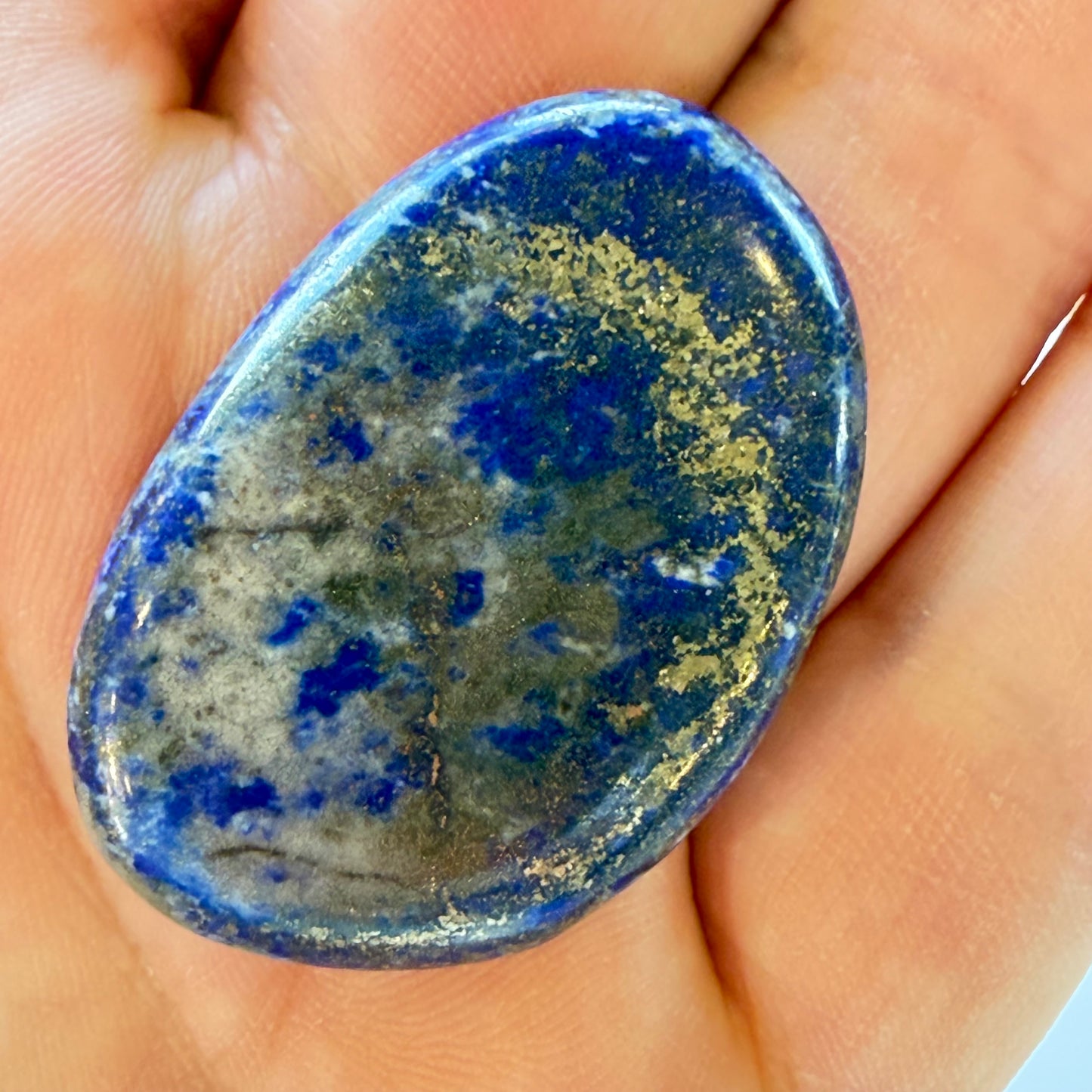 Galet plat Lapis-Lazuli d’Afghanistan