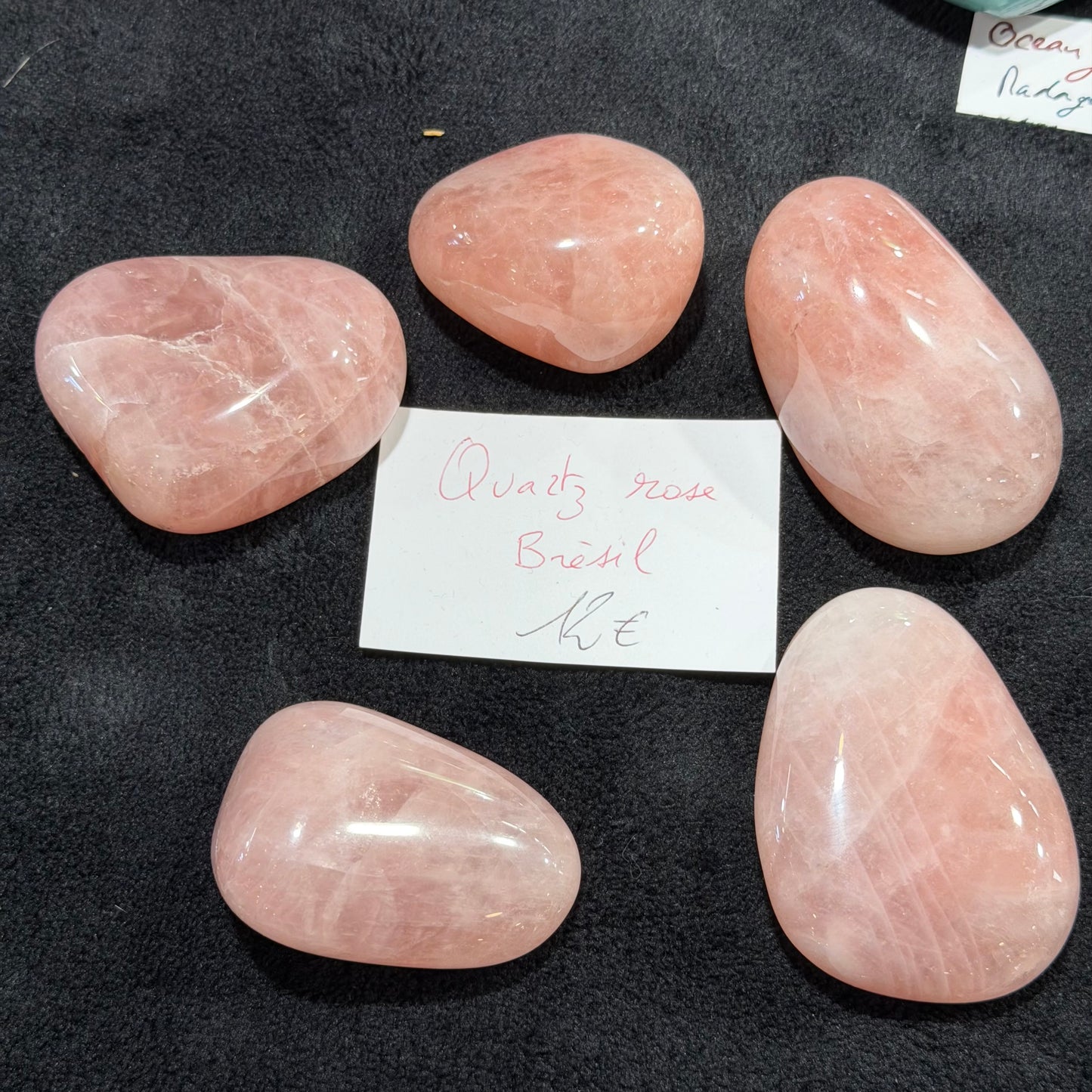 Pierre roulée géante Quartz rose
