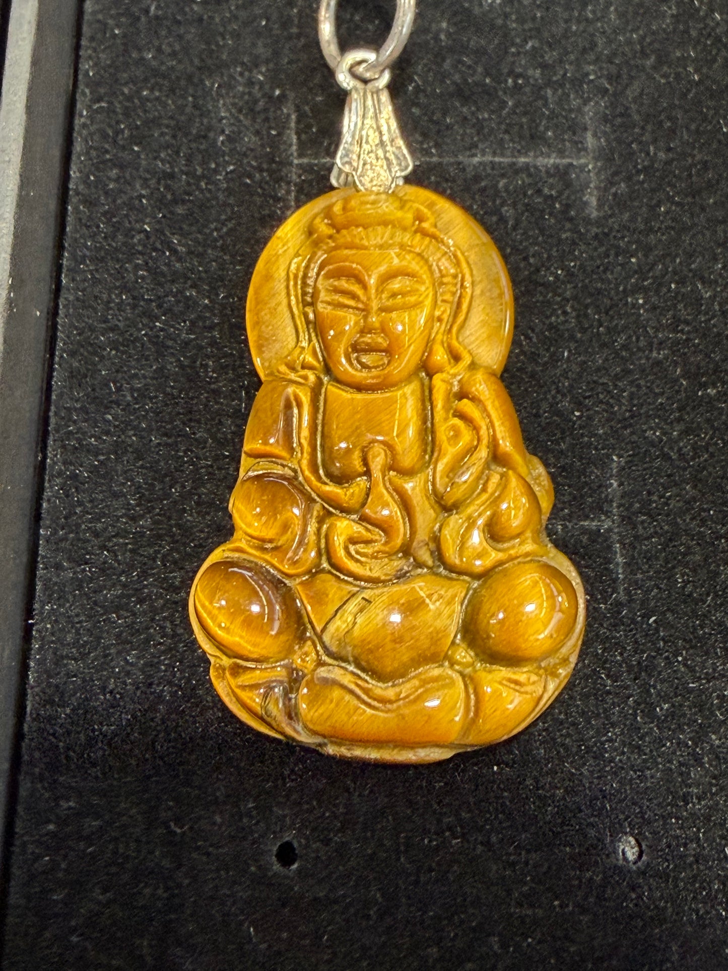 Bouddha en Œil de Tigre