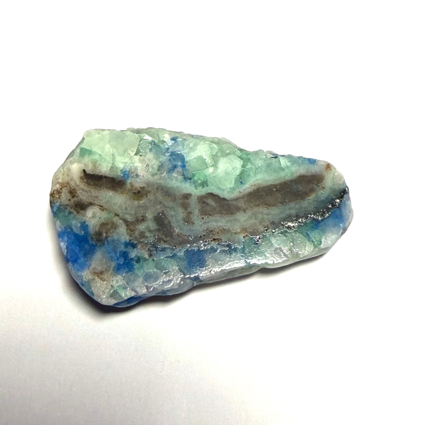 Fluorite et Azurite des Asturies, Espagne