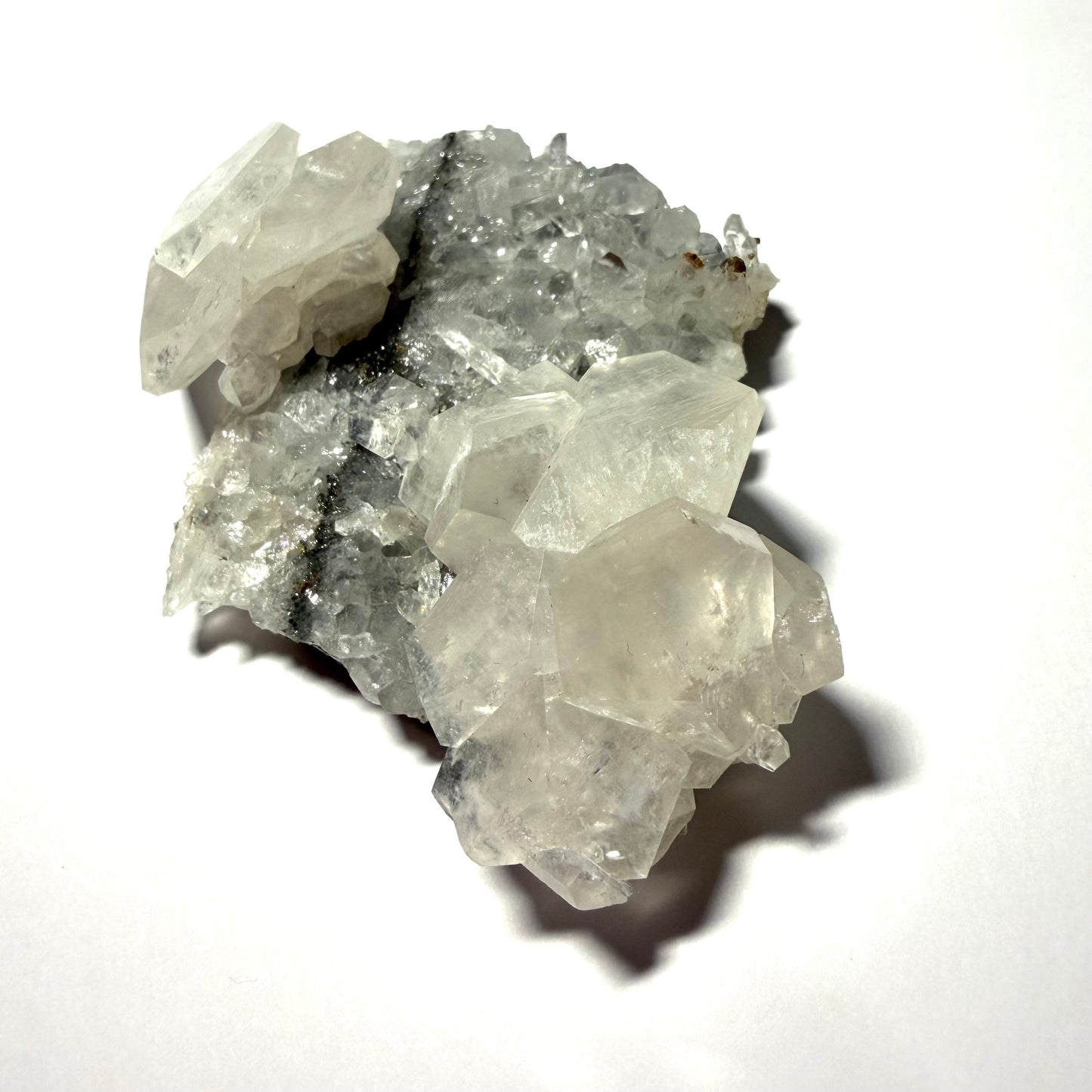 Calcite sur Quartz de Chine