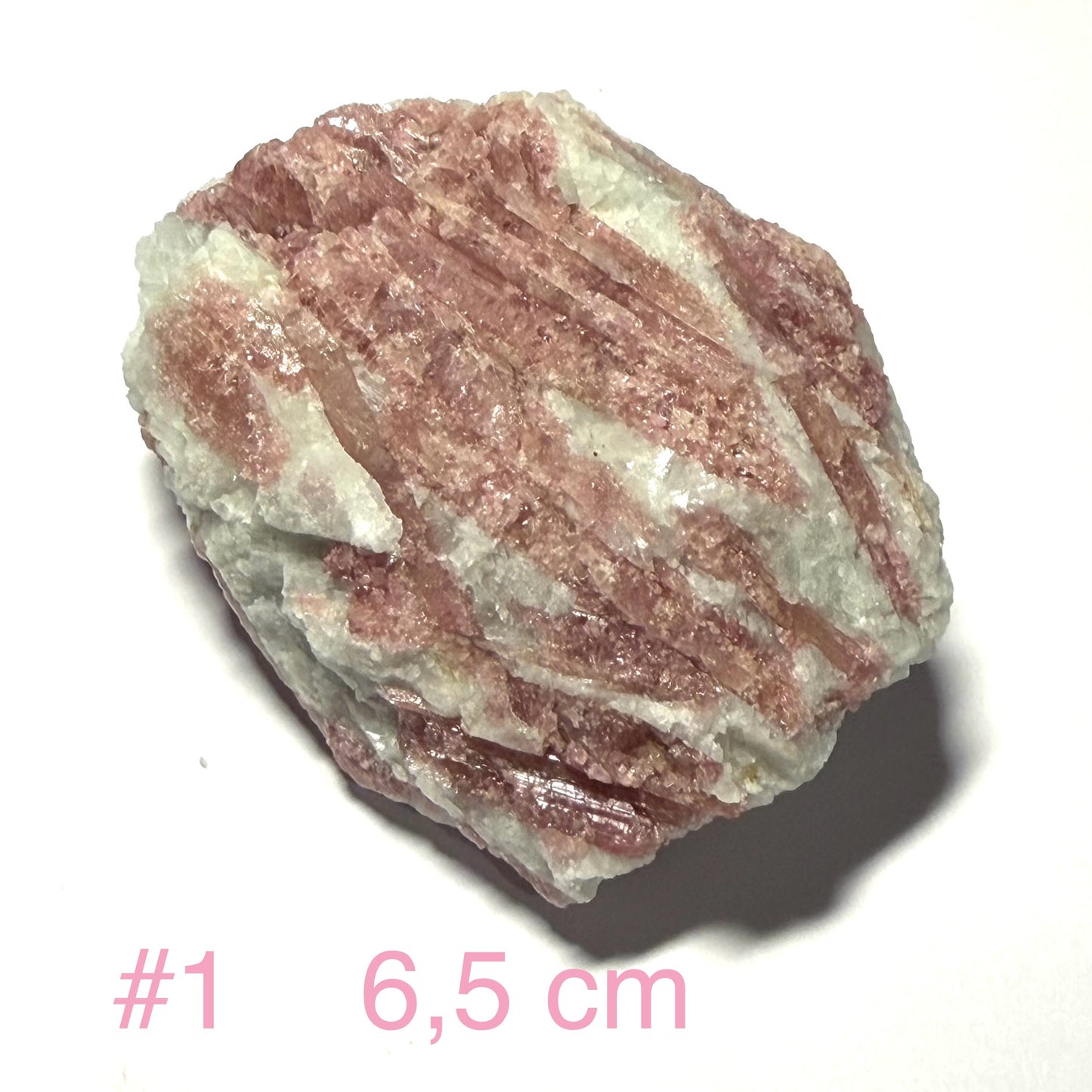 Rubellite sur Quartz du Brésil
