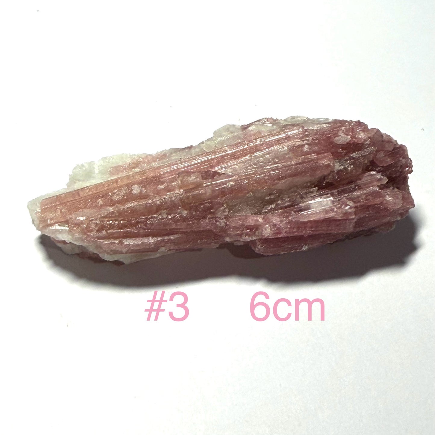 Rubellite sur Quartz du Brésil