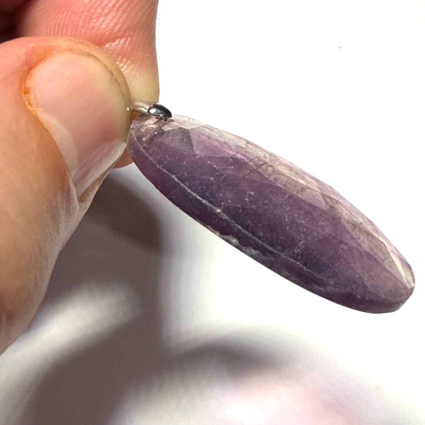 Pendentif cabochon Fluorite Arc en Ciel de Chine