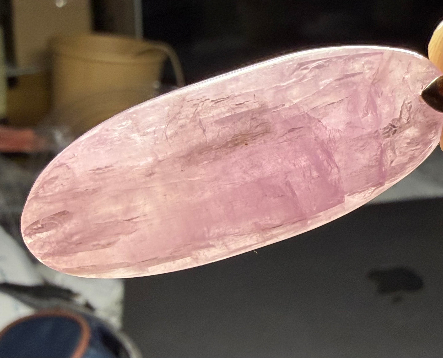 Pendentif cabochon Lépidolite