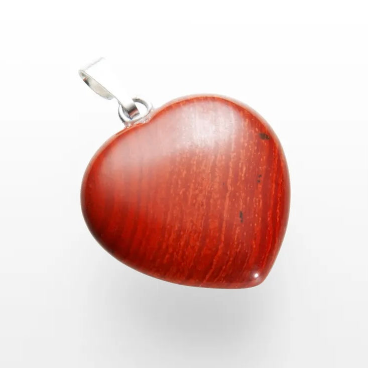 Pendentif Coeur en pierre naturelle, avec cordon