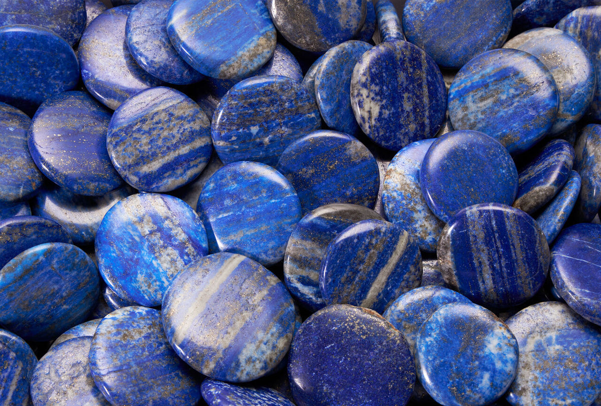 Galet plat - Lapis-Lazuli d’Afghanistan
