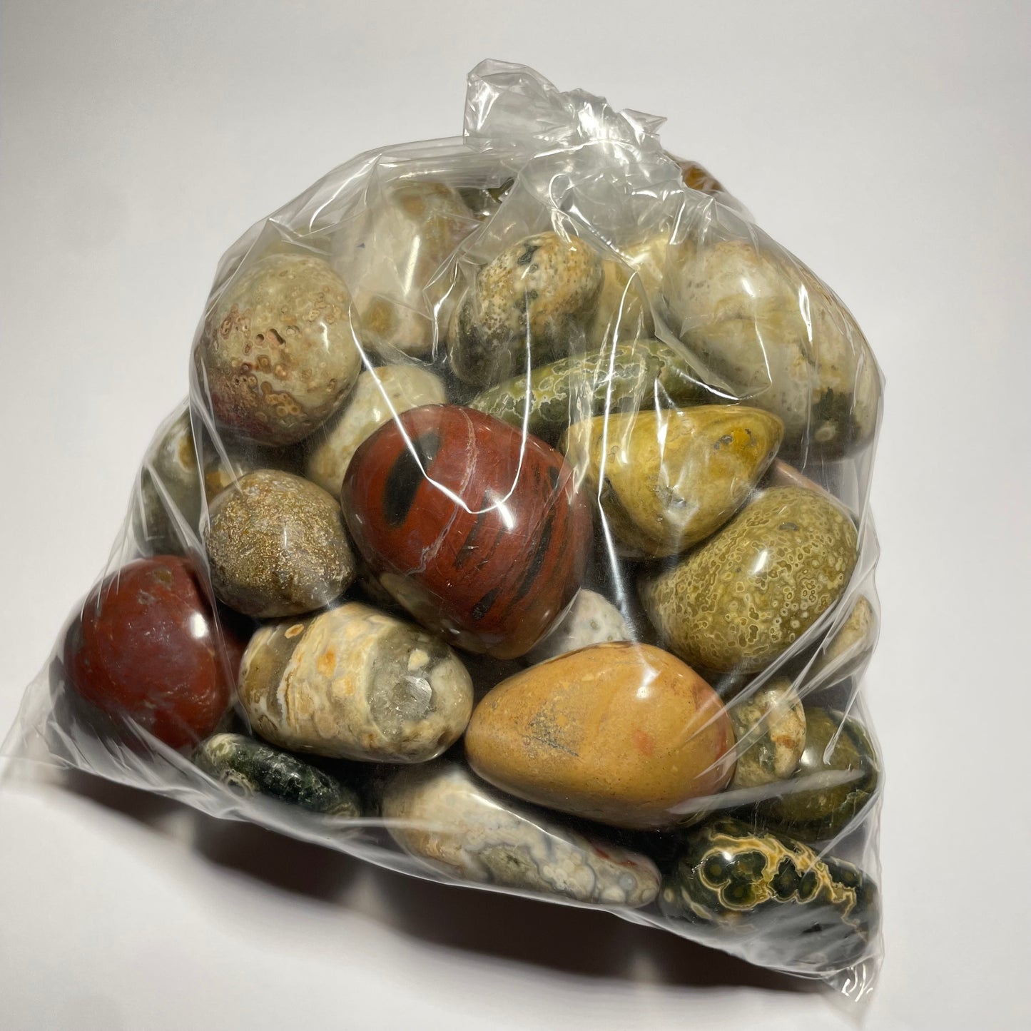 Sachet 1,7 kg de galets de Jaspes divers