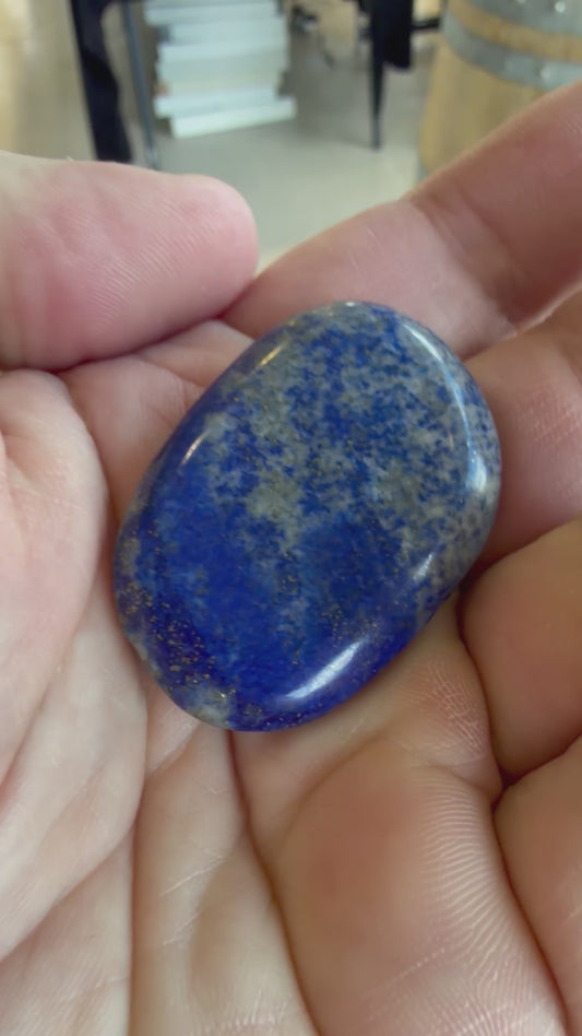 Galet plat Lapis-Lazuli d’Afghanistan